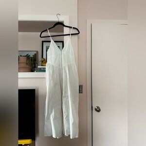 Urban Outfitters White Cotton Corset Dress